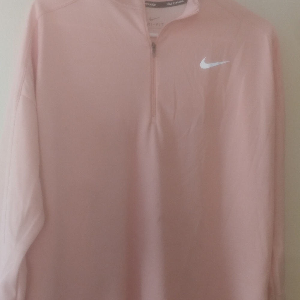 Pink nike quarter zip